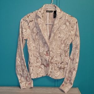 DKNY JEANS PAISLEY BLAZER